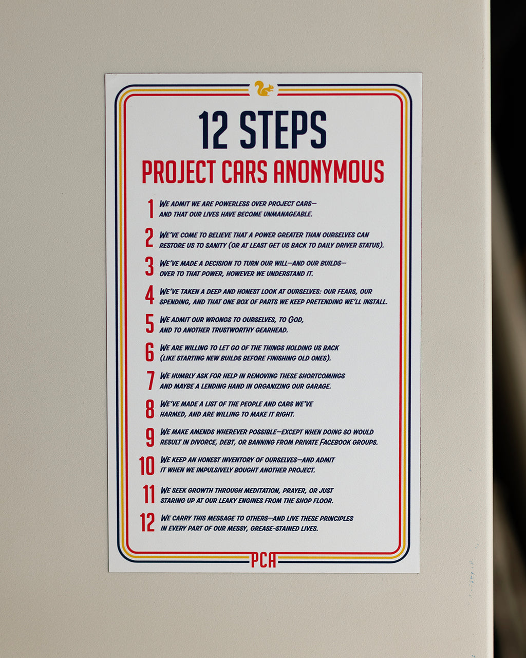 12 STEPS STICKER