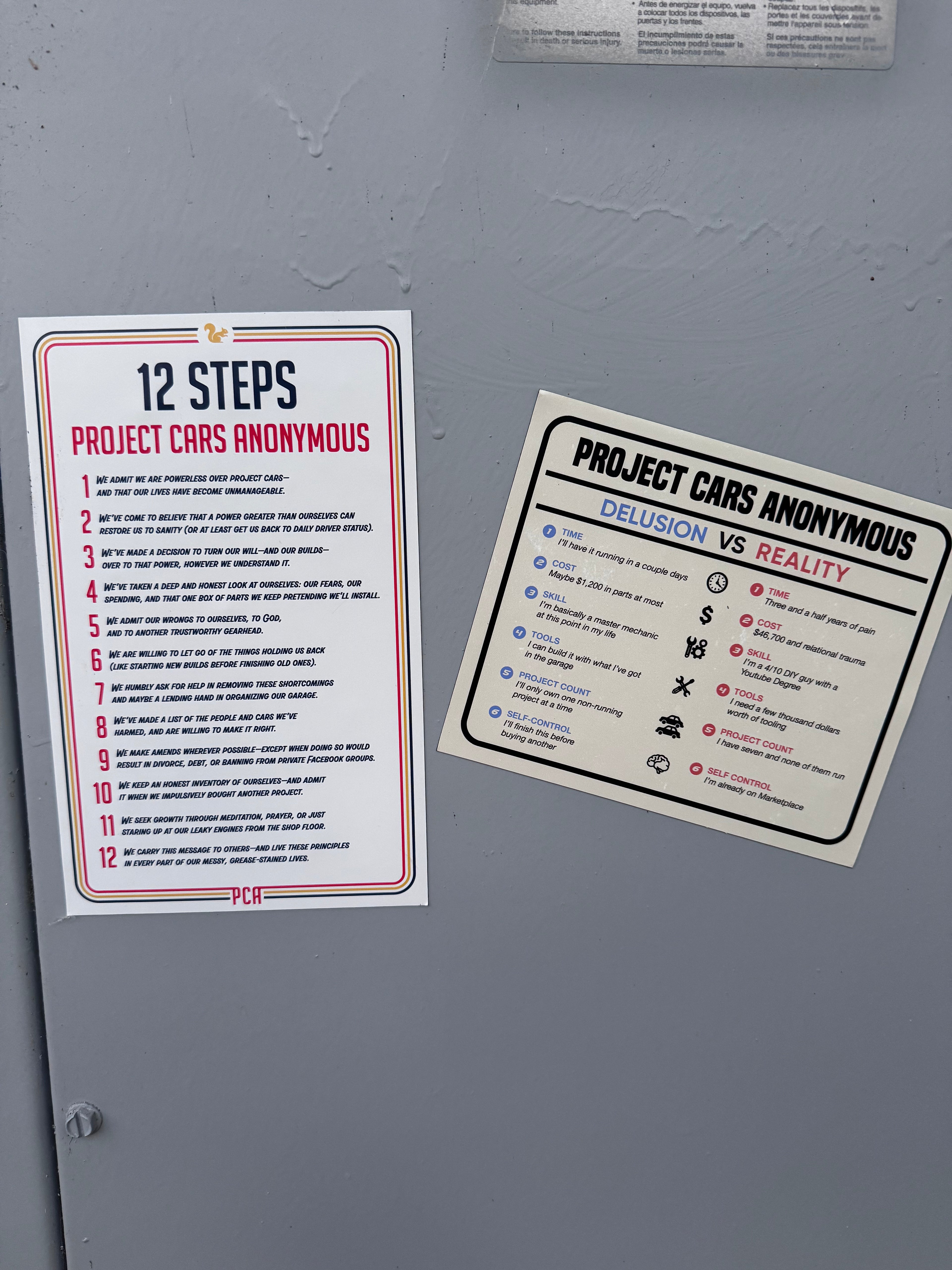 "PCA program" magnet two pack