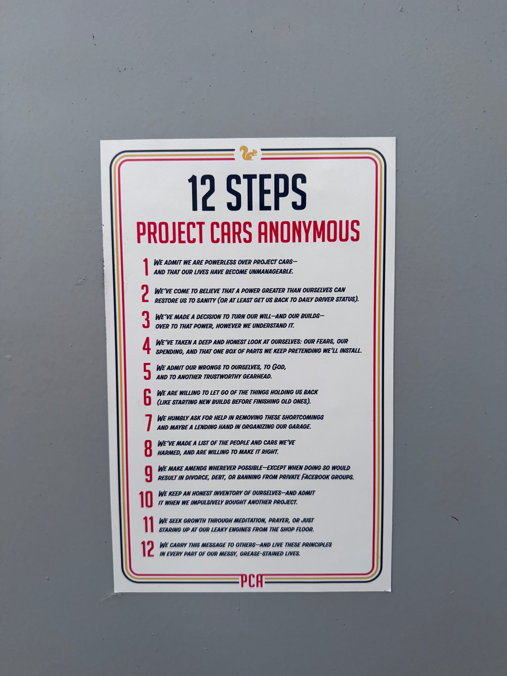 12 Steps Magnet