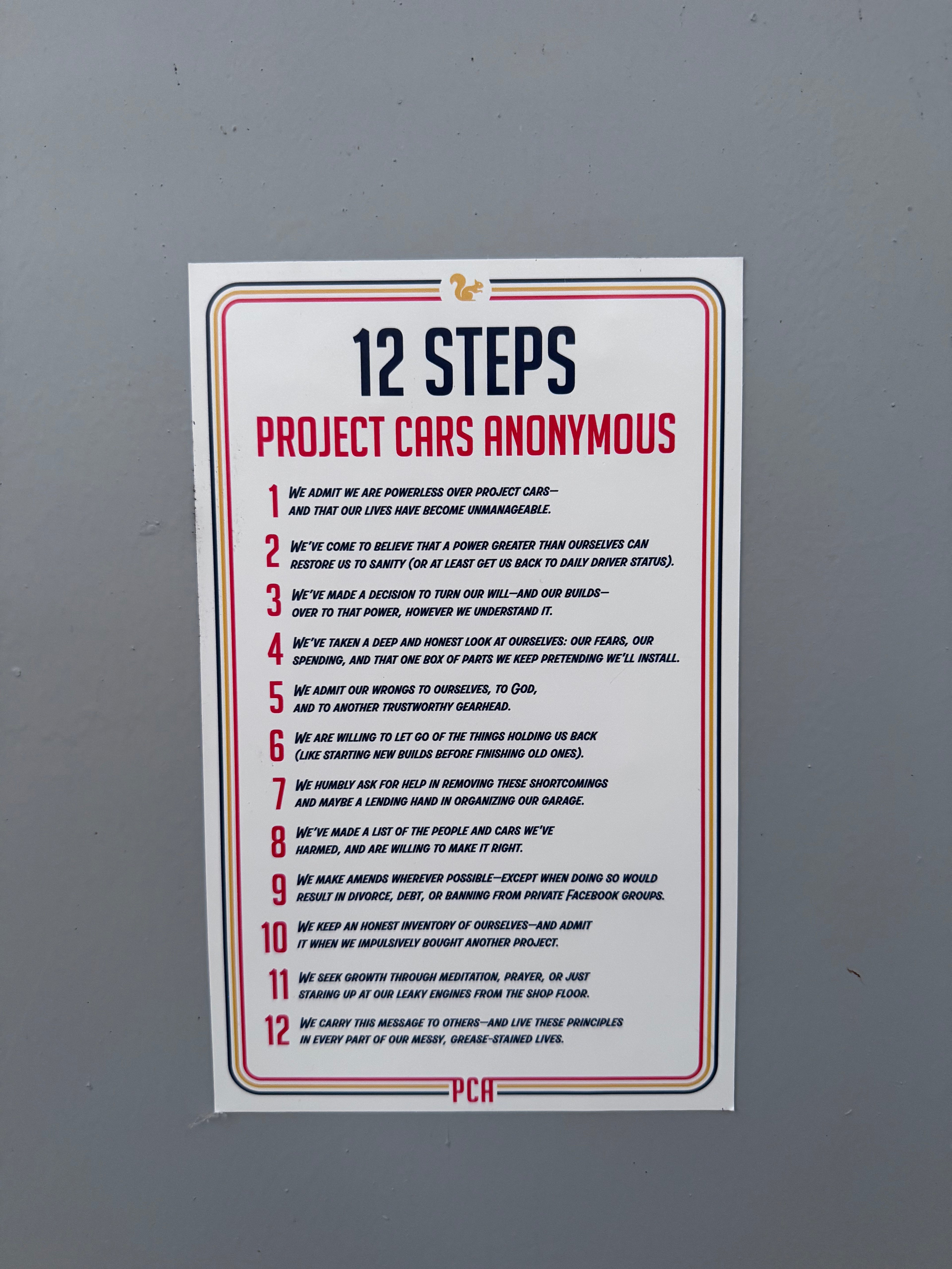 12 Steps Magnet