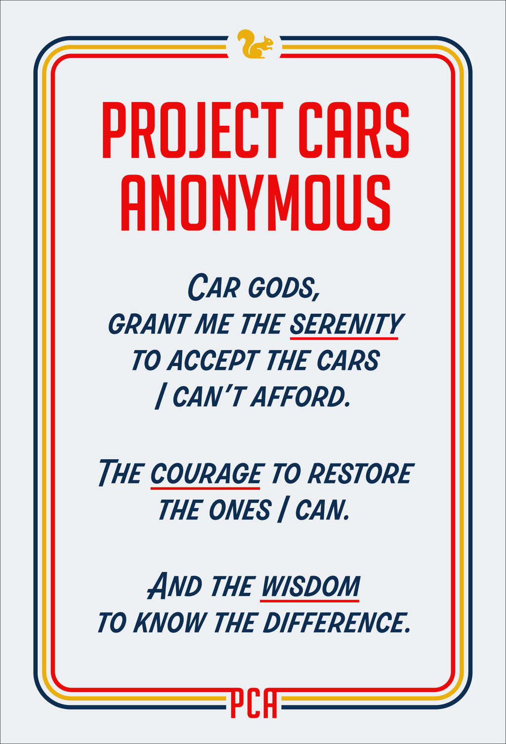 SERENITY PRAYER STICKER